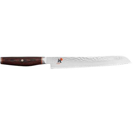 MIYABI | 6000 MCT Bread Knife 230 mm – Serrated Edge - Pakka Wood Handle - Made in Japan
