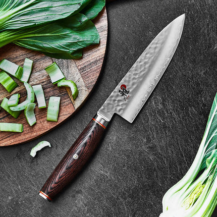 MIYABI | 6000 MCT Gyuto Chef's Knife 160 mm – Plain Edge - Pakka Wood Handle - Made in Japan