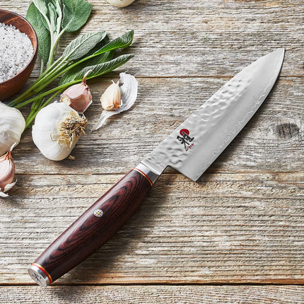 MIYABI | 6000 MCT Gyuto Chef's Knife 160 mm – Plain Edge - Pakka Wood Handle - Made in Japan