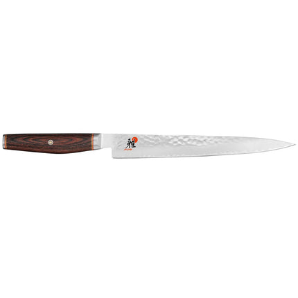 MIYABI | 6000 MCT Sujihiki Slicing Knife 240 mm – Straight Edge - Pakka Wood Handle - Made in Japan