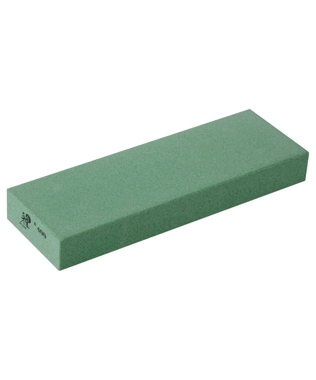 MIYABI | Whetstone Knife Sharpening Stone – 400 Grit - Aluminium Oxide - Green