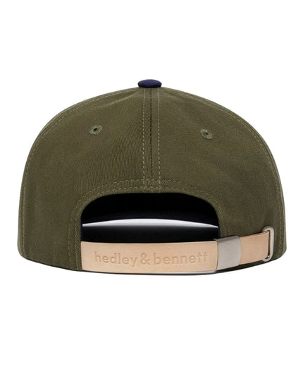 Mũ Bếp Lưỡi Trai Hedley & Bennett HB001818 Cotton Màu Xanh Olive Điều Chỉnh Được