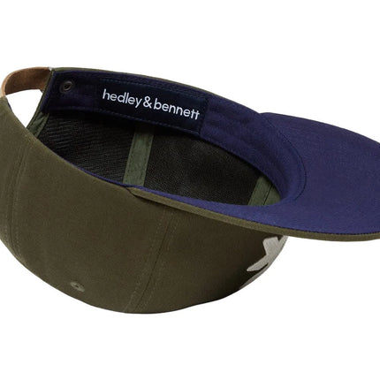 Mũ Bếp Lưỡi Trai Hedley & Bennett HB001818 Cotton Màu Xanh Olive Điều Chỉnh Được