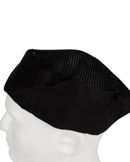 Mũ Bếp Pillbox Chef Revival H008-XL Poly-Cotton Màu Đen Cỡ XL