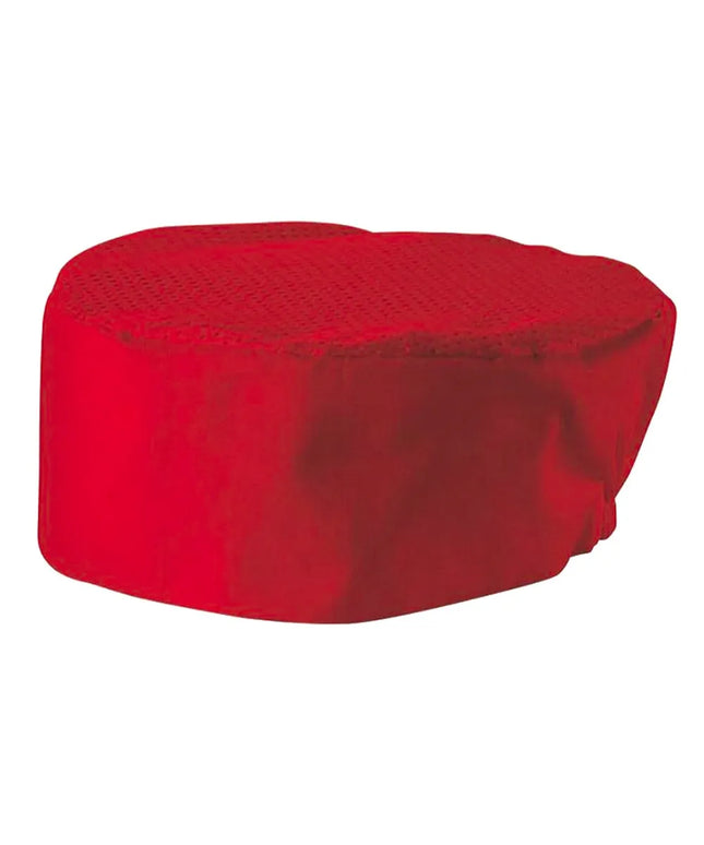 Mũ Bếp Pillbox Winco CHPB-3RX 8.9 cm Poly/Cotton Màu Đỏ Cỡ XL