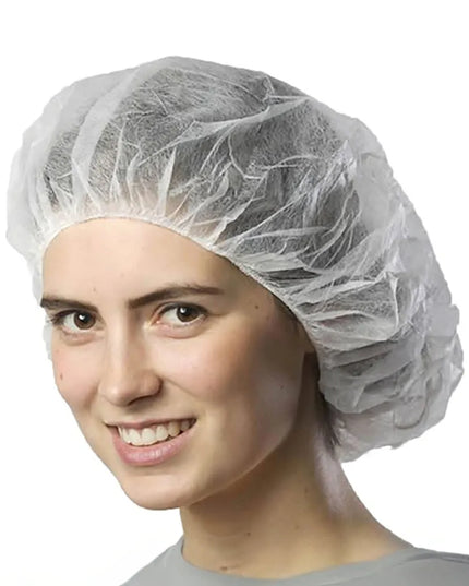 Mũ Bouffant Cellucap Manufacturing BI4HS 53 cm Màu Trắng