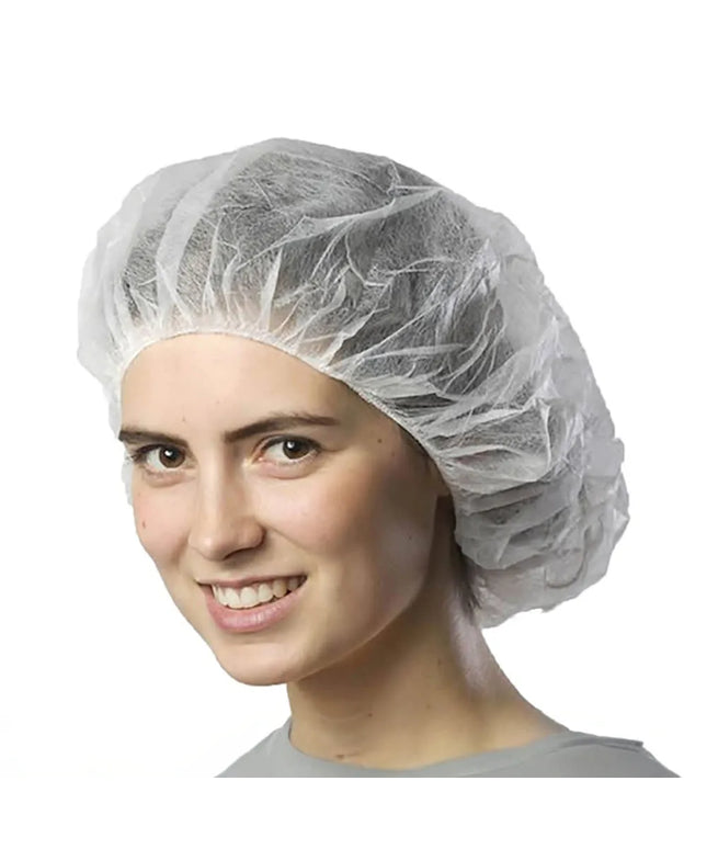 Mũ Bouffant Cellucap Manufacturing BI4HS 53 cm Màu Trắng