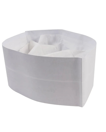 Mũ Ca-Lô Đầu Bếp Dùng Một Lần Rofson - Giấy, Trắng, 22.9cm (100-W)