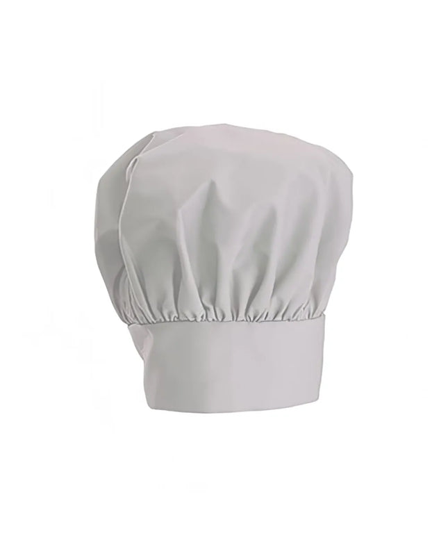 Mũ Đầu Bếp Điều Chỉnh Winco CH-13WH Cao 33cm Khóa Dán Velcro - Poly/Cotton, Trắng
