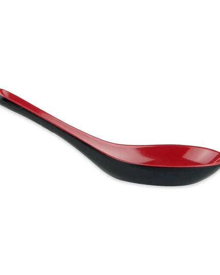 Muỗng Súp GET 6026-RB 24 ml - Melamine, Đỏ/Đen