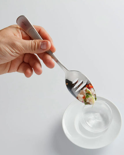 Muỗng Trang Trí Có Rãnh Mercer Culinary M35141 20 cm - Thép Không Gỉ