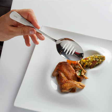 Muỗng Trang Trí Có Rãnh Mercer Culinary M35141 20 cm - Thép Không Gỉ