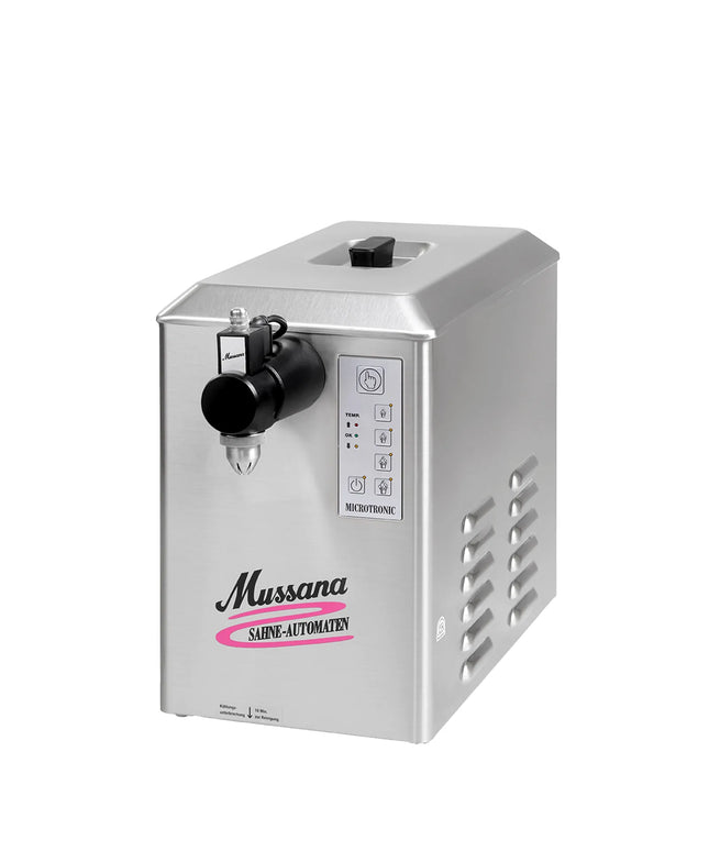 MUSSANA | Commercial BOY Whipped Cream Machine & Dispenser – 4‑Litre - Chilled - 18–60 g Portions