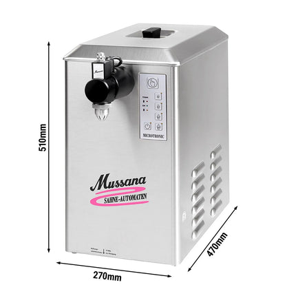 MUSSANA| Commercial Lady Whipped Cream Dispenser Machine – 6 L - Chilled - 230 V
