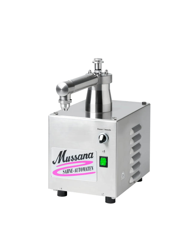 MUSSANA | Commercial Mini Whipped Cream Machine – Non-Refrigerated - 2 L - 230 V - Countertop