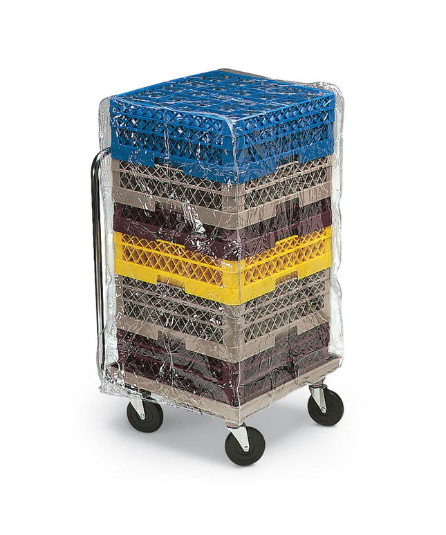 Nắp Đậy Kệ Rửa Chén Vollrath TRCV3, Vinyl Trong Suốt 54.6 x 54.6 x 91.4 cm