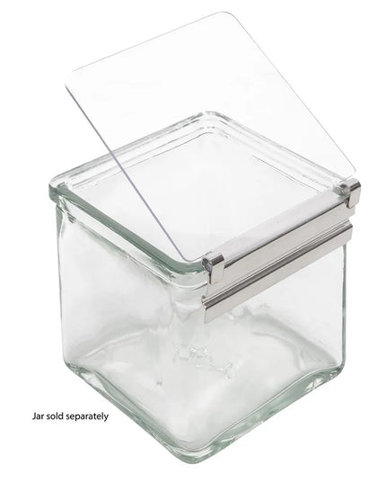 Nắp Kín Bản Lề Kim Loại Cal-Mil 1807 Cho Hũ Thủy Tinh 4 x 10.2 cm