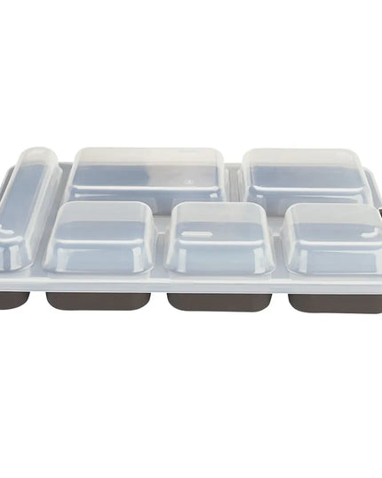 Nắp Nhựa Cambro 10146DCPC190 Cho Khay 6 Ngăn 25.6 x 35.7 cm Màu Trong Mờ