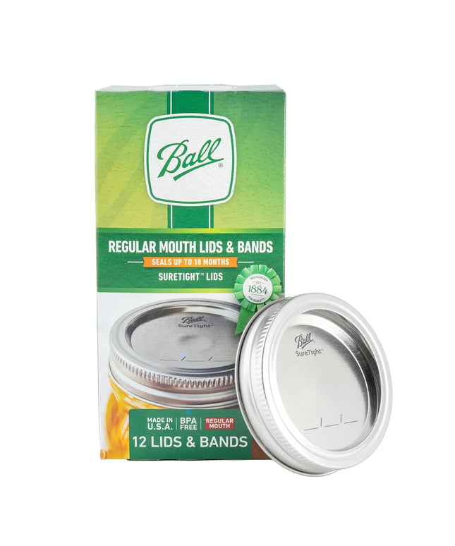 Nắp SureTight™ Ball 1440030060 Cho Hũ Canning Miệng Thường Ball® - Thép Kèm Vòng Khóa