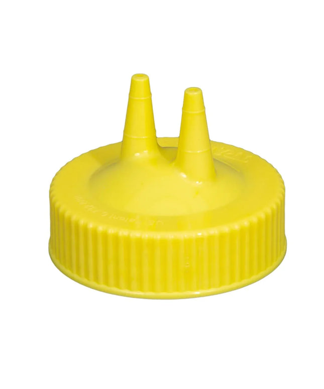 Nắp Thay Thế Chai Bóp Hai Đầu Vollrath 2300-08 - Miệng Rộng, 16-946 ml, Màu Vàng