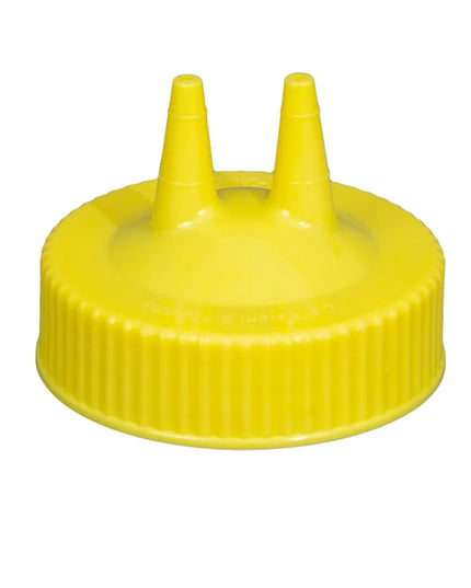Nắp Thay Thế Chai Bóp Hai Đầu Vollrath 2300-08 - Miệng Rộng, 16-946 ml, Màu Vàng
