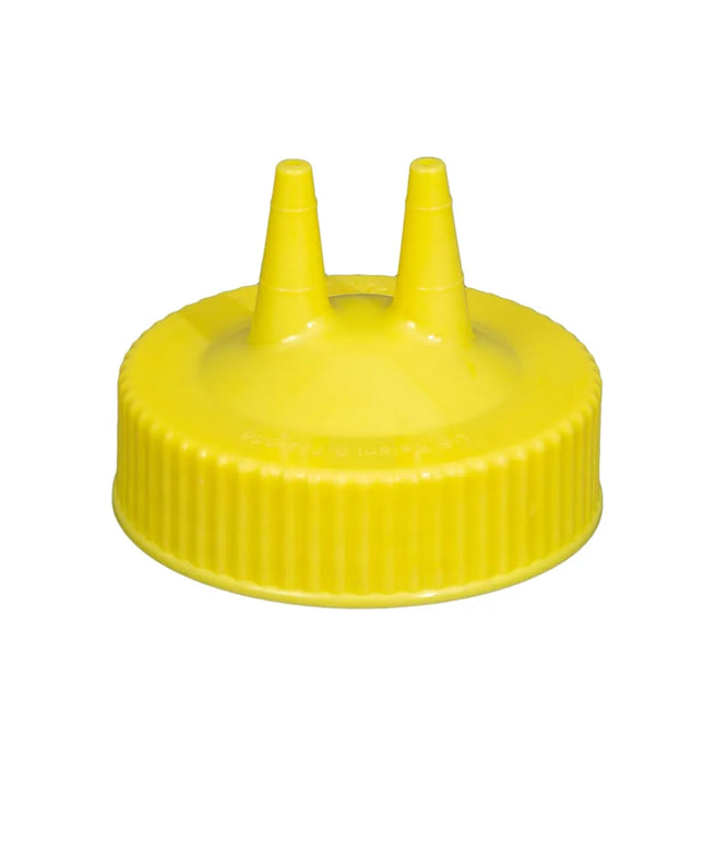 Nắp Thay Thế Chai Bóp Hai Đầu Vollrath 2300-08 - Miệng Rộng, 16-946 ml, Màu Vàng