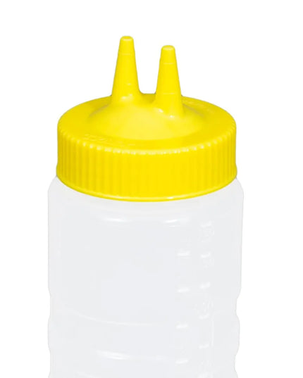 Nắp Thay Thế Chai Bóp Hai Đầu Vollrath 2300-08 - Miệng Rộng, 16-946 ml, Màu Vàng