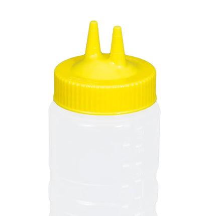 Nắp Thay Thế Chai Bóp Hai Đầu Vollrath 2300-08 - Miệng Rộng, 16-946 ml, Màu Vàng