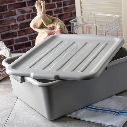 Nắp Thùng Đựng Bát Đĩa Carlisle Comfort Curve™ 4401223 50.8 cm x 38.1 cm x 1.9 cm, Màu Xám