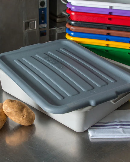 Nắp Thùng Đựng Bát Đĩa Carlisle Comfort Curve™ N4401223 50.8 cm x 38.1 cm x 2.5 cm, Phù Hợp N44010 & N44011, Màu Xám