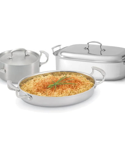 Nồi Casserole Trưng Bày Vollrath 49441 Miramar® 6.6 lít Thép Không Gỉ, Bếp Từ