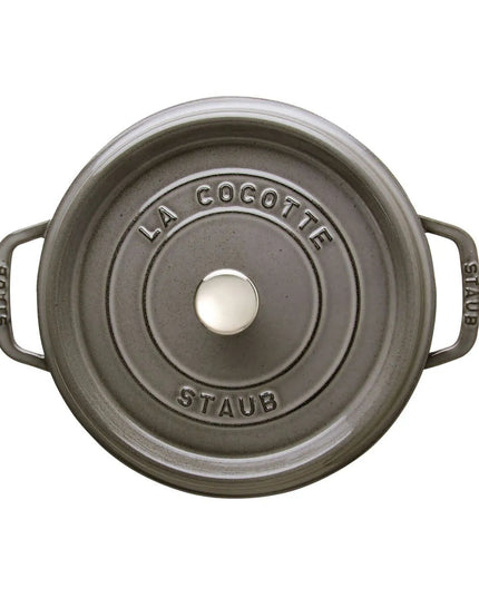 Nồi Cocotte Gang Tráng Men Staub 1003199 3.8 lít Xám Graphite