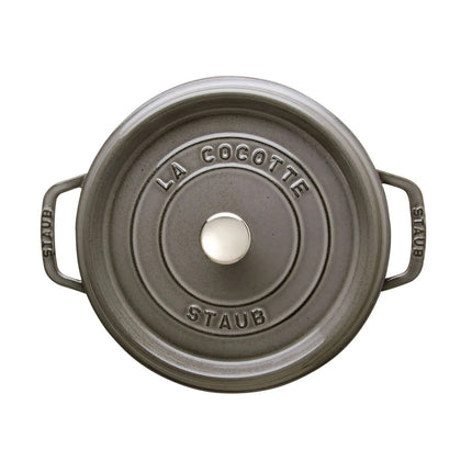 Nồi Cocotte Gang Tráng Men Staub 1003199 3.8 lít Xám Graphite