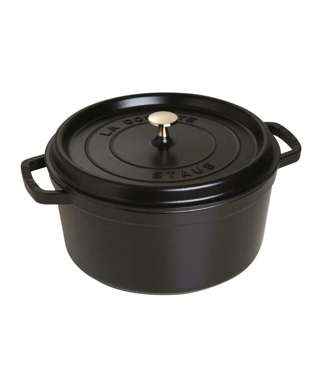 Nồi Cocotte Gang Tráng Men Staub 1003207 6.6 lít Bề Mặt Nhám Đen