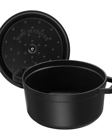 Nồi Cocotte Gang Tráng Men Staub 1003207 6.6 lít Bề Mặt Nhám Đen
