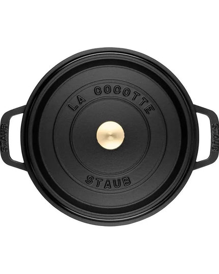Nồi Cocotte Gang Tráng Men Staub 1003207 6.6 lít Bề Mặt Nhám Đen