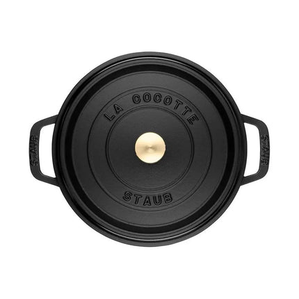 Nồi Cocotte Gang Tráng Men Staub 1003207 6.6 lít Bề Mặt Nhám Đen