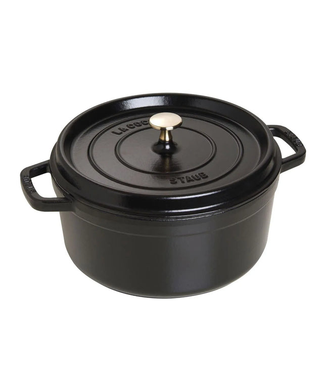 Nồi Cocotte Gang Tráng Men Staub 1003920 5.2 l Nắp Đậy, Đen Nhám