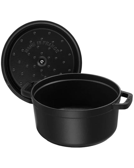 Nồi Cocotte Gang Tráng Men Staub 1003920 5.2 l Nắp Đậy, Đen Nhám