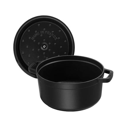 Nồi Cocotte Gang Tráng Men Staub 1003920 5.2 l Nắp Đậy, Đen Nhám