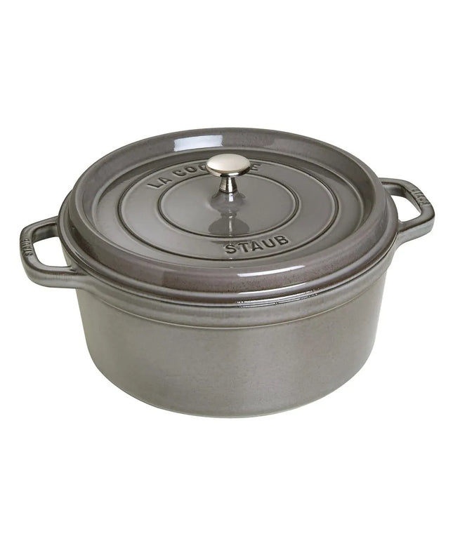 Nồi Cocotte Gang Tráng Men Staub 1003926 6.6 lít Xám Graphite