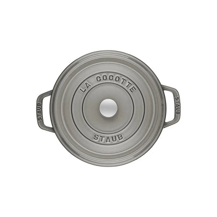 Nồi Cocotte Gang Tráng Men Staub 1004055 1.4 lít Xám Graphite