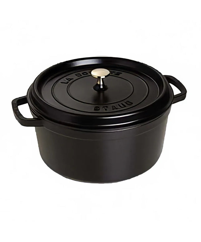 Nồi Cocotte Gang Tráng Men Staub 1004057 1.4 lít Bề Mặt Nhám Đen
