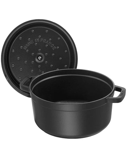Nồi Cocotte Gang Tráng Men Staub 1004057 1.4 lít Bề Mặt Nhám Đen