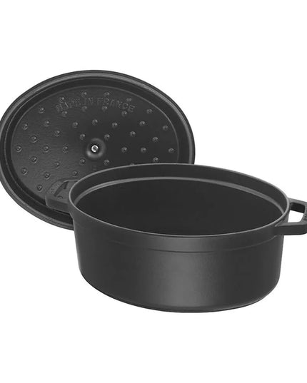 Nồi Cocotte Gang Tráng Men Staub 1004061 0.9 lít Bề Mặt Nhám Đen
