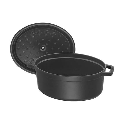 Nồi Cocotte Gang Tráng Men Staub 1004061 0.9 lít Bề Mặt Nhám Đen