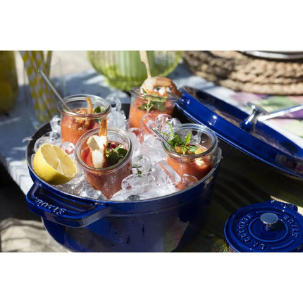 Nồi Cocotte Gang Tráng Men Staub 1004301 6.6 lít Xanh Đậm