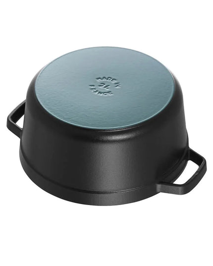 Nồi Cocotte Gang Tráng Men Staub 1004315 12.5 l Nắp Đậy, Đen Nhám