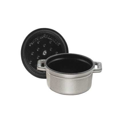 Nồi Cocotte Mini Staub 1004045 Gang Tráng Men Graphite Gray 16 cm x 11.9 cm 480 ml