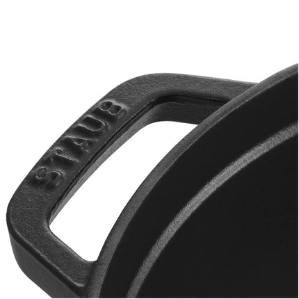 Nồi Cocotte Mini Staub 1004049 Gang Tráng Men Bề Mặt Nhám Đen 18.8 cm x 12.7 cm 710 ml